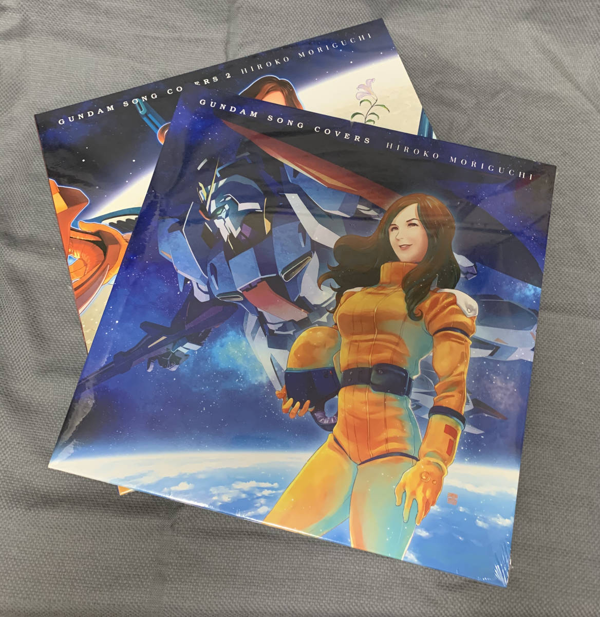 新品】森口博子 GUNDAM SONG COVERS1,2 数量限定生産盤 LPサイズダブル