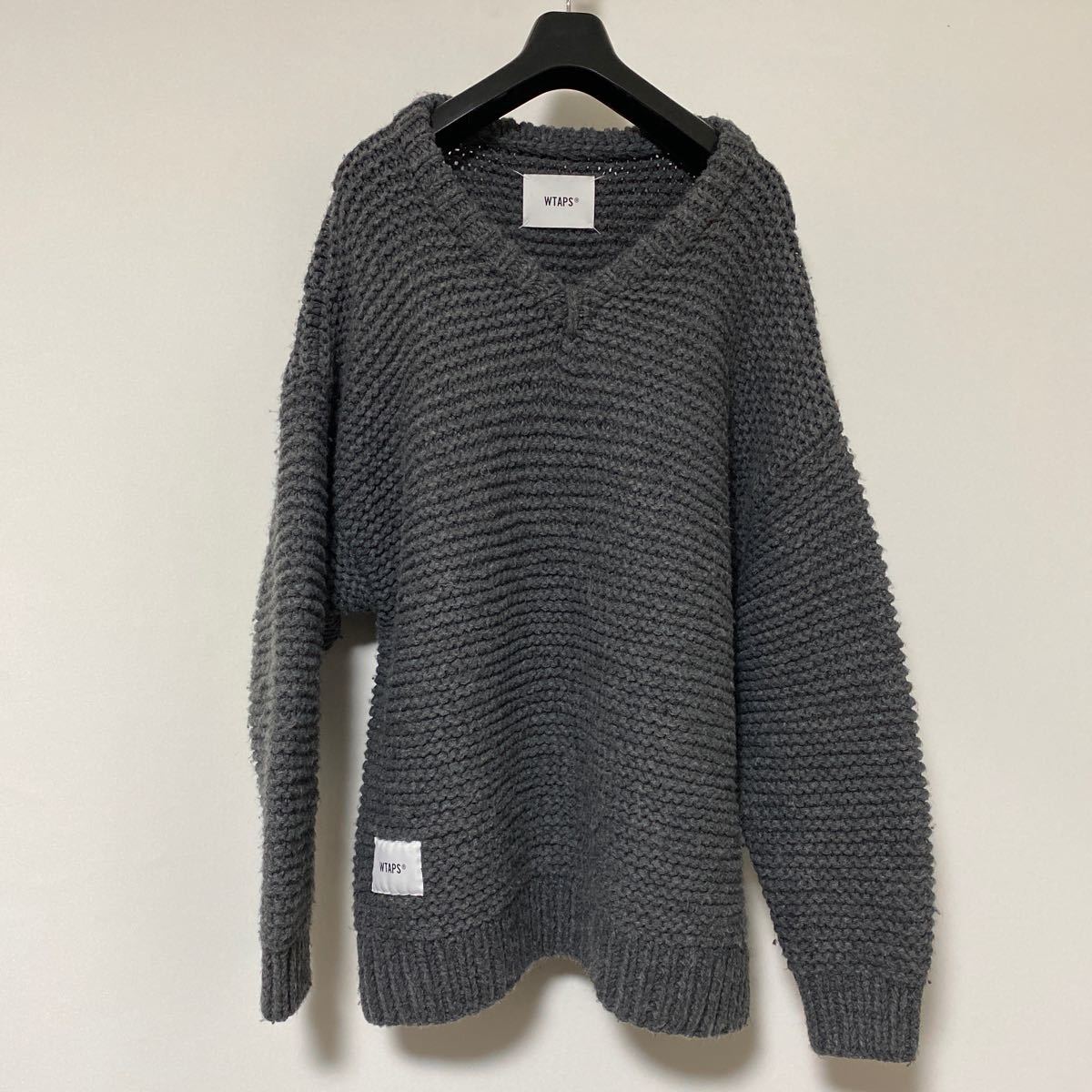 美品 19 aw wtaps MEDIEVAL ローゲージ ビッグ シルエット ニット 