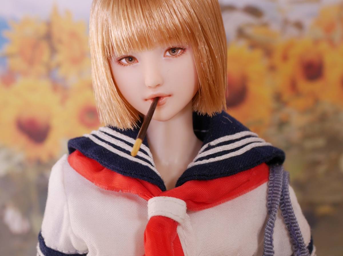 ♪♪ 1/6 ドール カスタムドールヘッド 舞愛 (まな) ♪♪