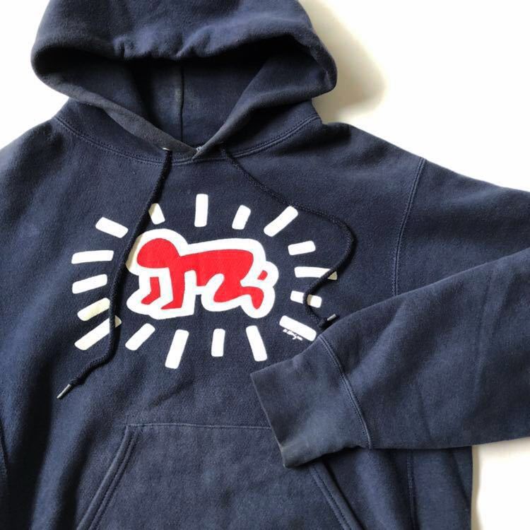 90s LEE ボディ/キースヘリング スウェット/L/グレー/USA製 90s KEITH