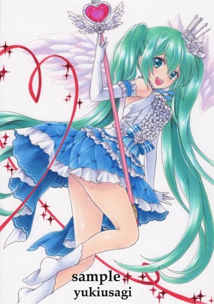 新品】同人手描きイラスト【初音ミク/Sweet Angel/ボーカロイド