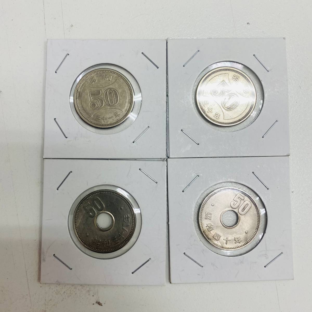 5594 昭和 50円玉 パック入り 菊50円ニッケル貨 菊穴ナシ50円ニッケル貨 旧貨幣 昭和30年 昭和31年 昭和38年 昭和40年 の落札情報詳細 ヤフオク落札価格情報 オークフリー スマートフォン版