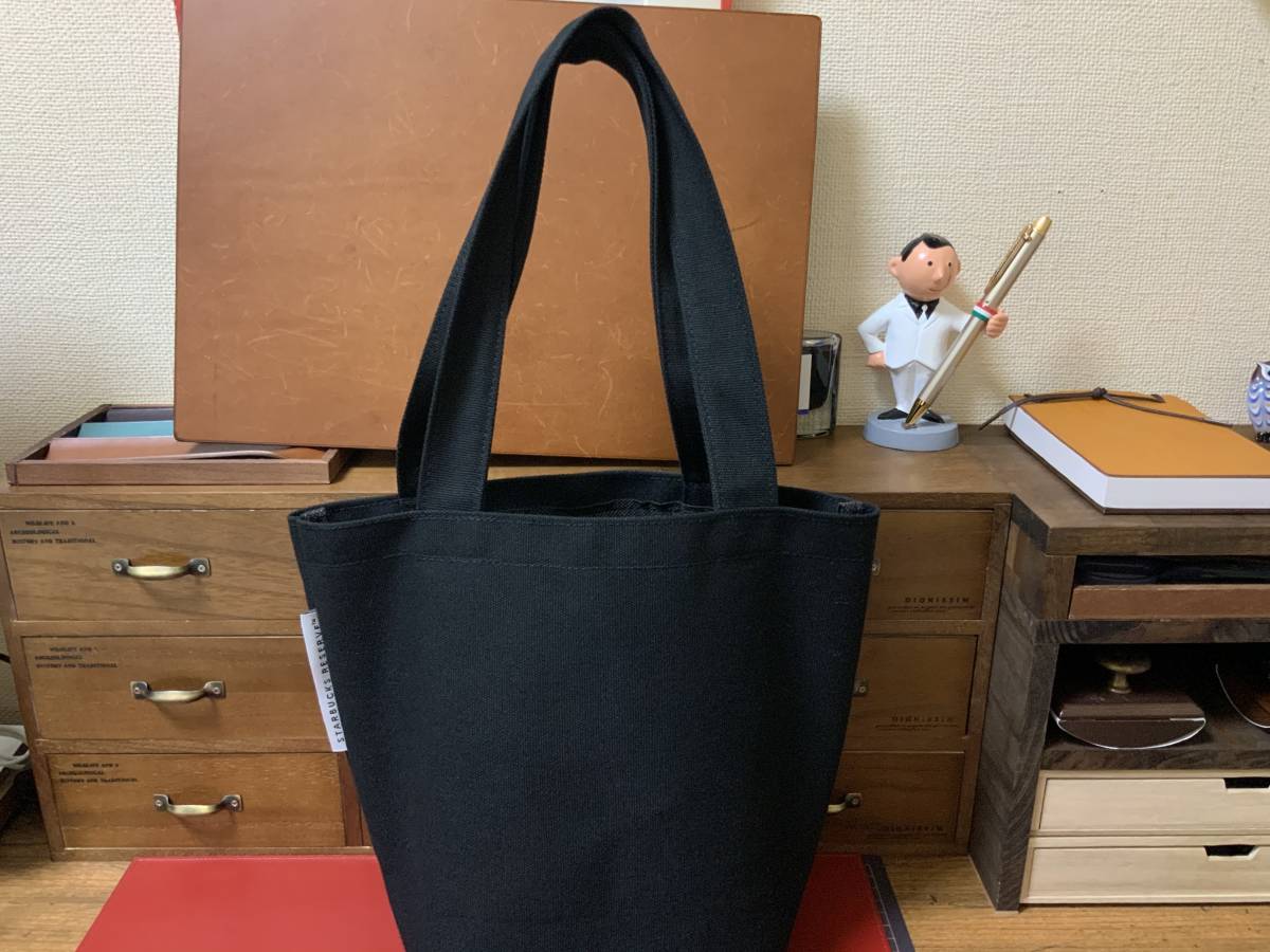 ◼️スターバックス リザーブロースタリー東京 限定トートバッグ カーキ×黒 新品 スターバックス リザーブ ロースタリー東京 限定トートバッグ