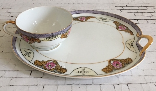 ノリタケvintage スナックセット　(テニスセット) カップ&プレート ノリタケ スナックセット テニスセット カップ プレート NORITAKE 1918