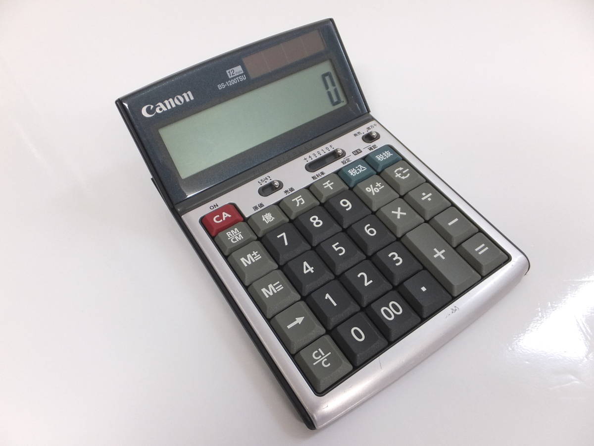 よろづ屋】Canon キャノン BS-1200TSU 電卓 12桁 高級卓上
