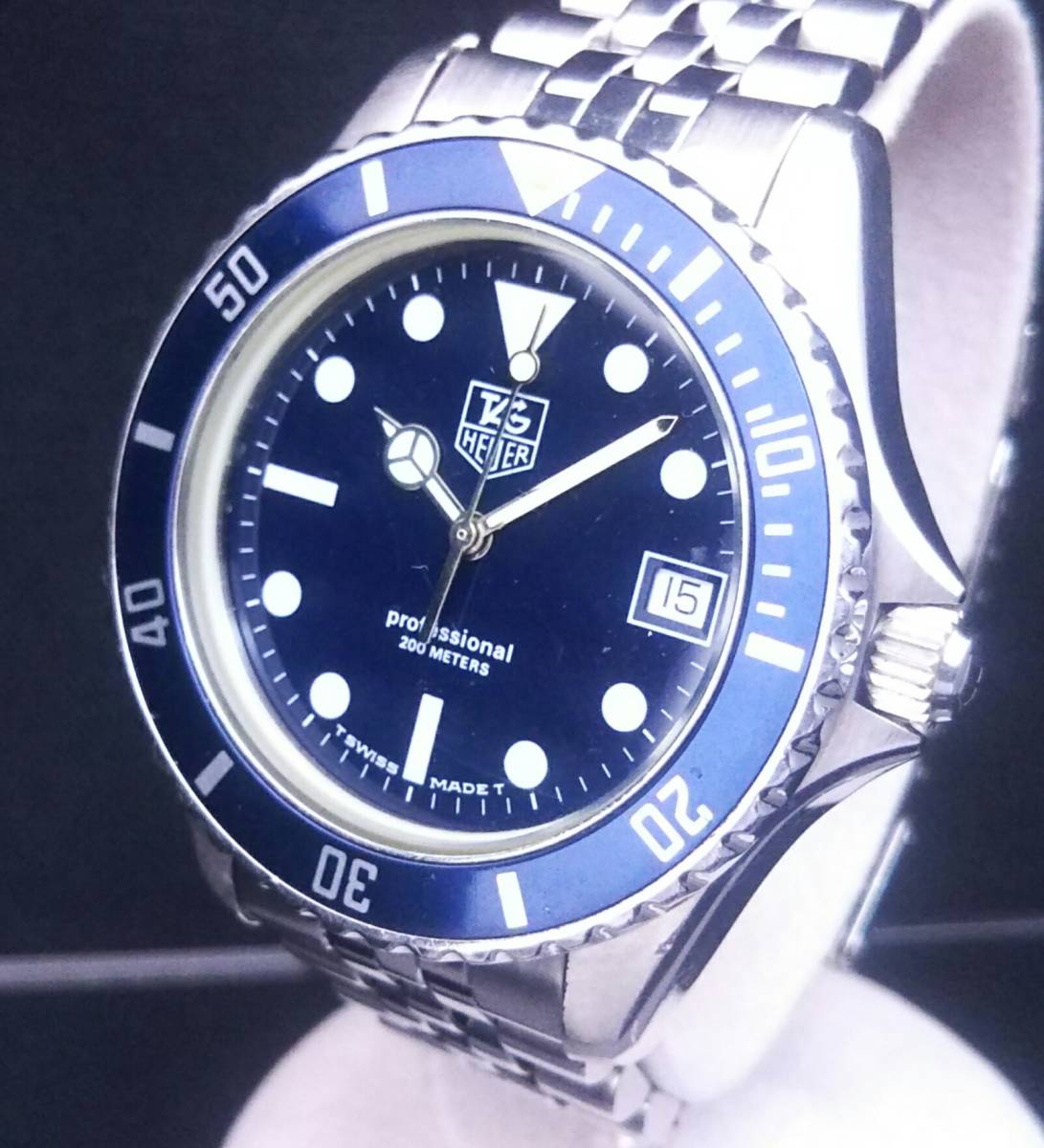 TAG HEUER プロフェッショナル 腕時計 200m防水　ジャンク TAG Heuer プロフェッショナル 腕時計 200m防水 - メルカリ