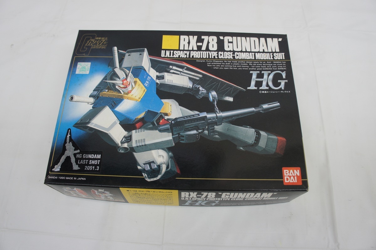 新品 2298g 未組立 バンダイ 機動戦士ガンダム Rx 78 Hg 1 144 ラストショット 01 絶版 Bandai Gundam Last Shot プラモ プラモデル の落札情報詳細 ヤフオク落札価格情報 オークフリー スマートフォン版