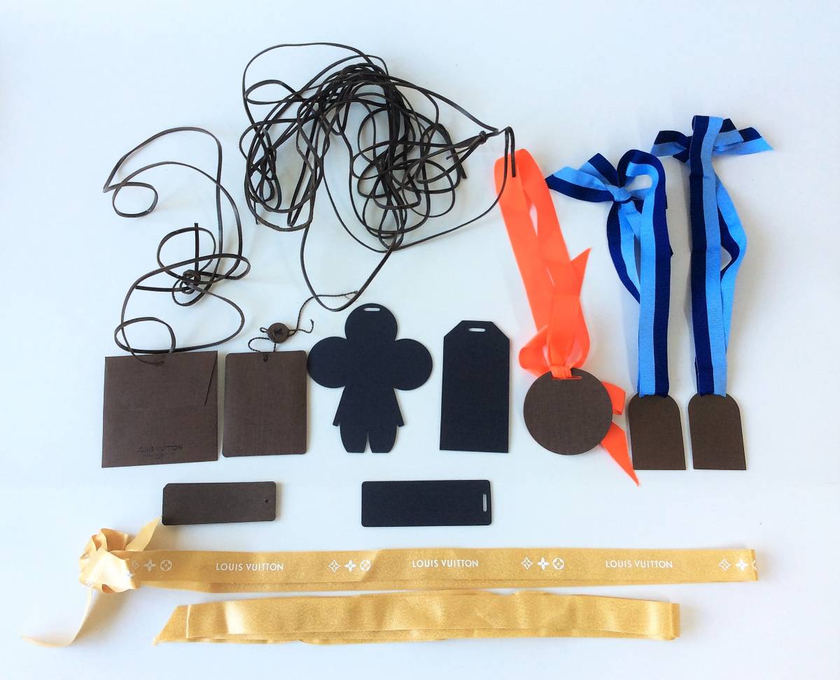 Louis Vuitton ルイ ヴィトン メッセージカード タグ ラッピングリボン 包装用リボン いろいろ まとめて の落札情報詳細 ヤフオク落札価格情報 オークフリー スマートフォン版