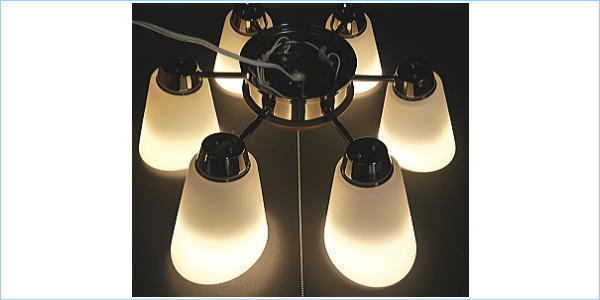 コイズミ 【美品】KOIZUMI BA12736P 　LEDシャンデリア ～8畳 DSE] (未使用品) 美品 コイズミ LEDシャンデリア BA12736P ～8畳 6灯