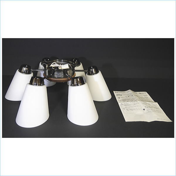コイズミ 【美品】KOIZUMI BA12736P 　LEDシャンデリア ～8畳 DSE] (未使用品) 美品 コイズミ LEDシャンデリア BA12736P ～8畳 6灯
