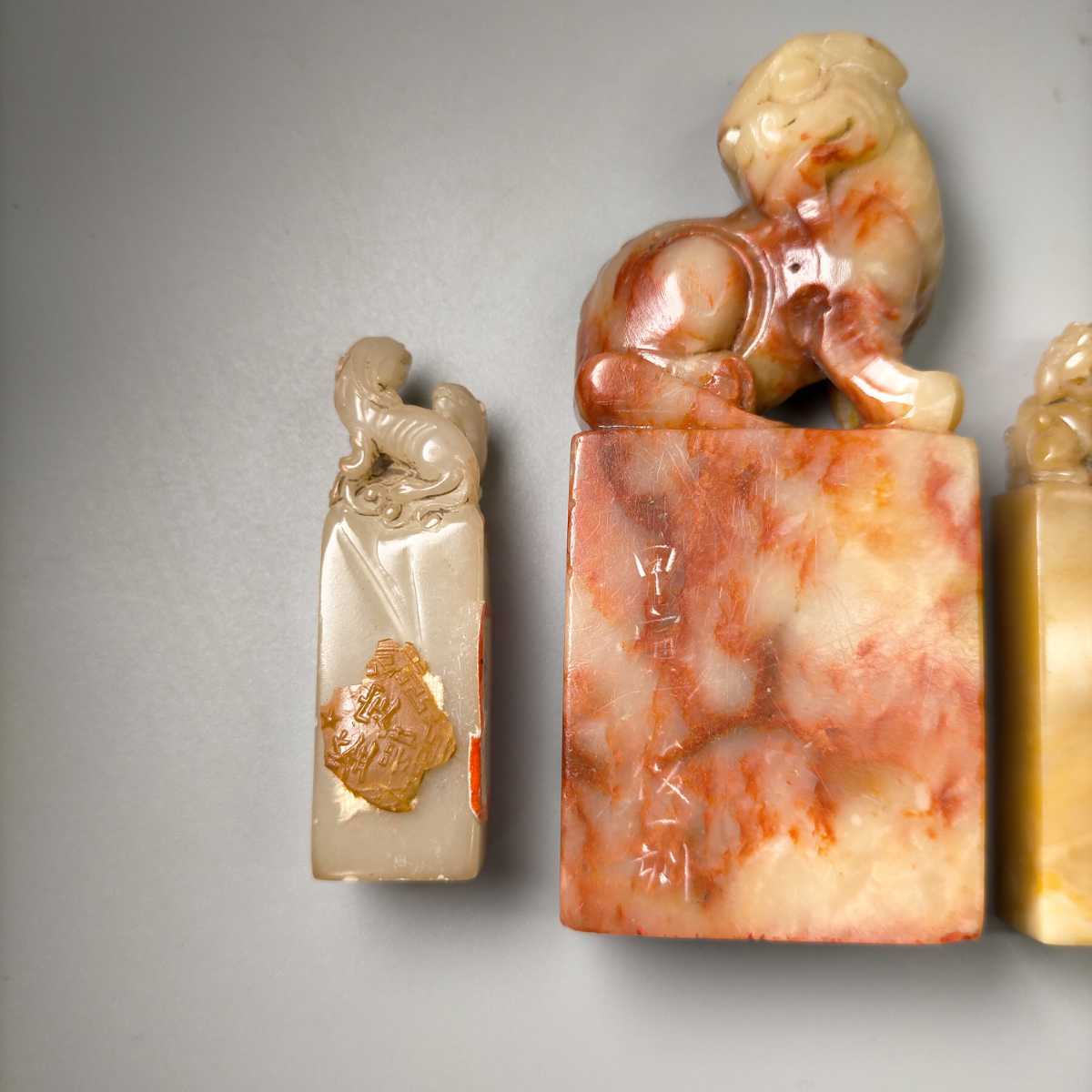 印材 寿山石 書道品 篆刻 印章 古美術品 印鑑 書道具 中国美術 検 鶏