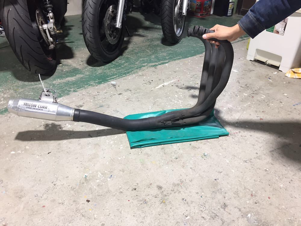 マフラー イエローコーン zrx400 4-1