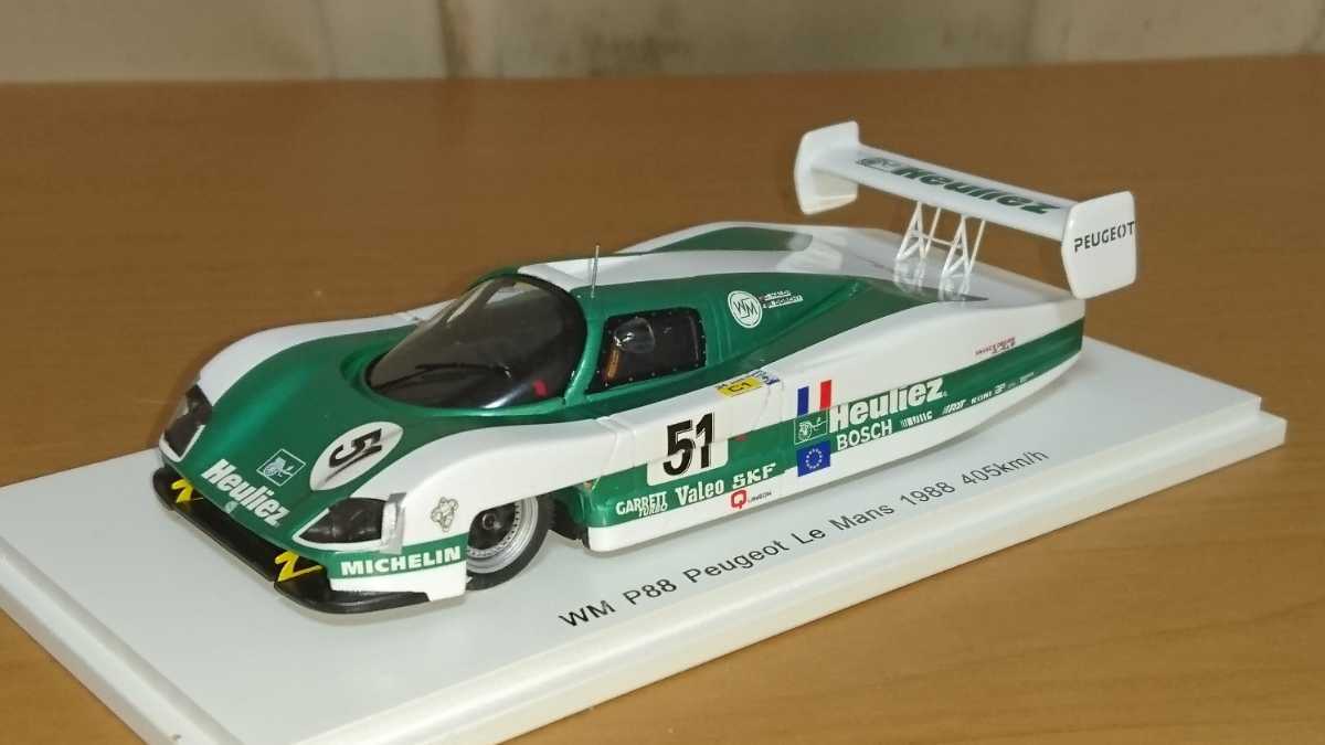 ロム特注 スパーク 1/43 セカテバ WM プジョー P88 1988年ル