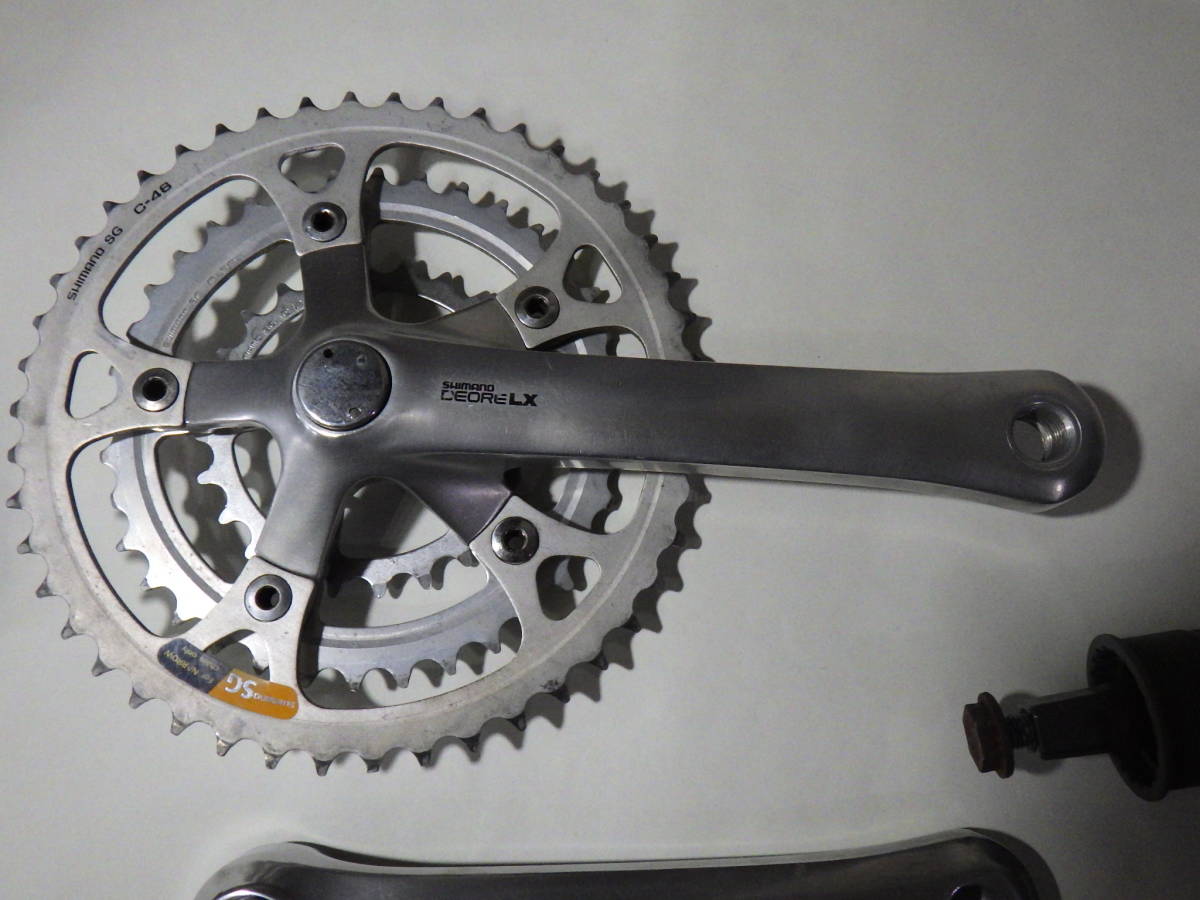 shimano deore LX FC-M550 46x36x24T 170mm pcd110 74 bb-un50付 検