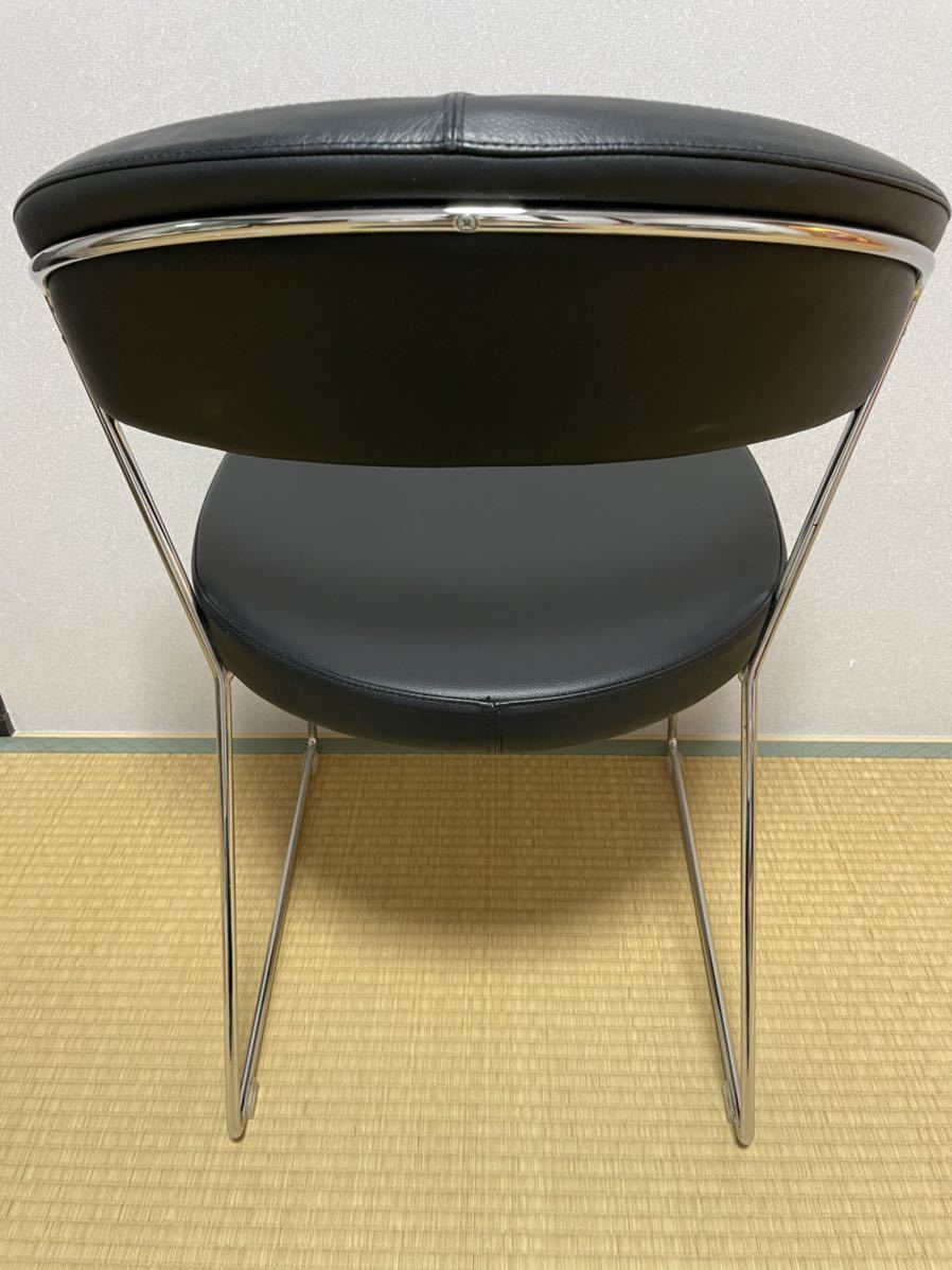 1円売り切り Calligaris カリガリス 革張り ダイニングチェア