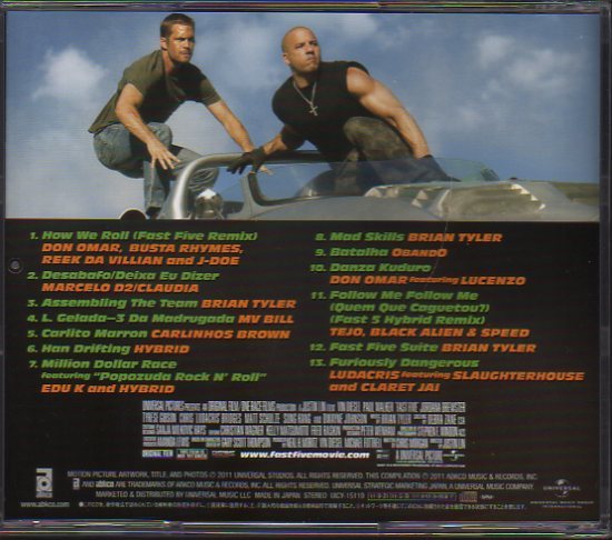 サントラ ワイルド スピード Mega Max Fast Five の落札情報詳細 ヤフオク落札価格情報 オークフリー スマートフォン版