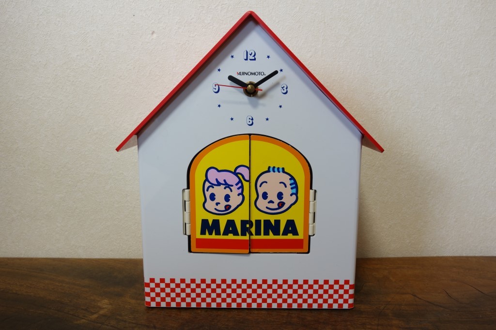 昭和レトロ 未使用 飛び出す まりなクロック 味の素ノベルティ 原田治 Marina マリーナ 置時計 非売品 景品 当時物 オサムグッズ の落札情報詳細 ヤフオク落札価格情報 オークフリー スマートフォン版