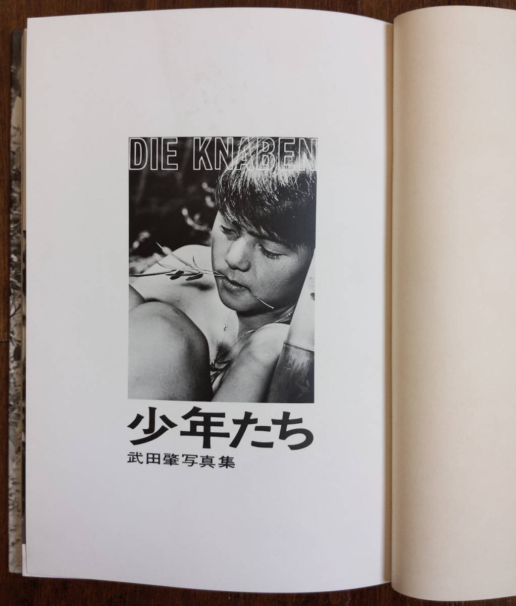 写真集 少年たち 武田肇写真集 第二書房 1973年初版 美品 少年愛