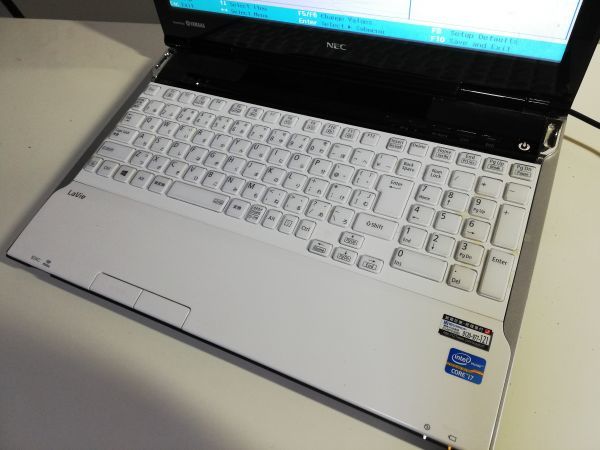 ジャンク：17インチ ノートPC NEC LAVIE NS350/N