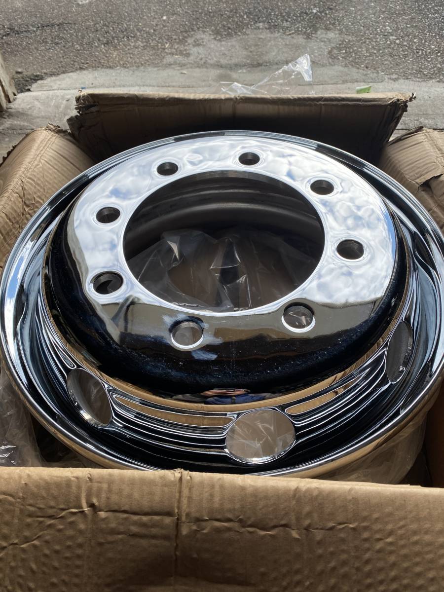 日野 いすゞ専用 新入荷 Iso クロムメッキホイール フロント用 19 5 6 75 8穴 ホイール Www Qbusinessmagazine Com