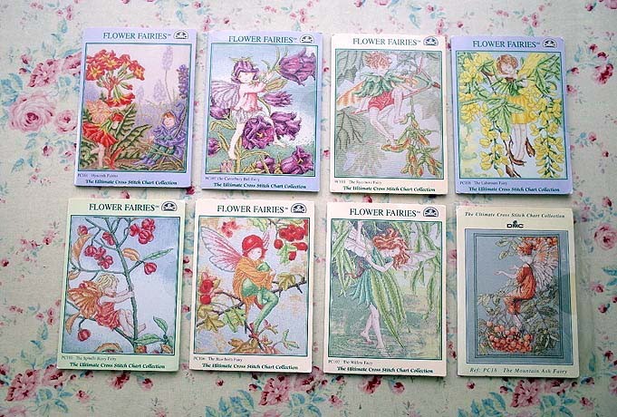 花の妖精アルファベットサンプラークロスステッチキットFlower