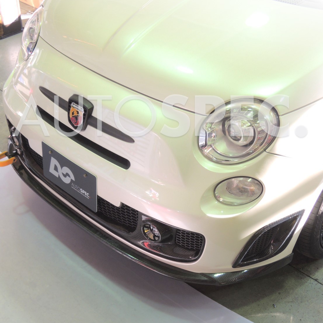 ABARTH Veleno 500 595 シリーズ3 カーボン フロントリップ スポイラー