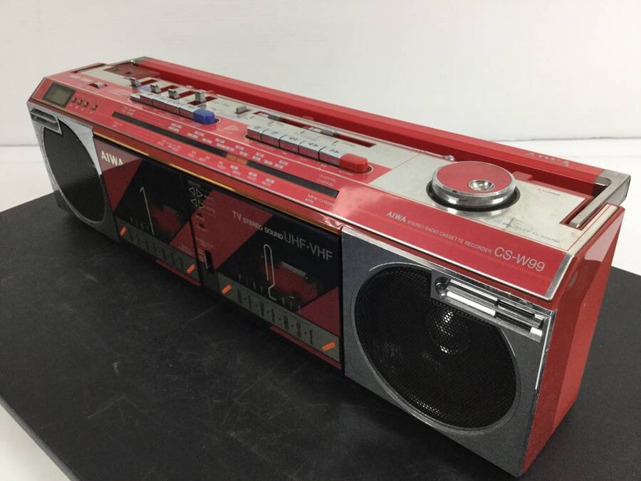 ジャンク品　レトロ　ラジカセ　AIWA アイワ CS-W99 ジャンク品レトロラジカセAIWA アイワ CS-W99