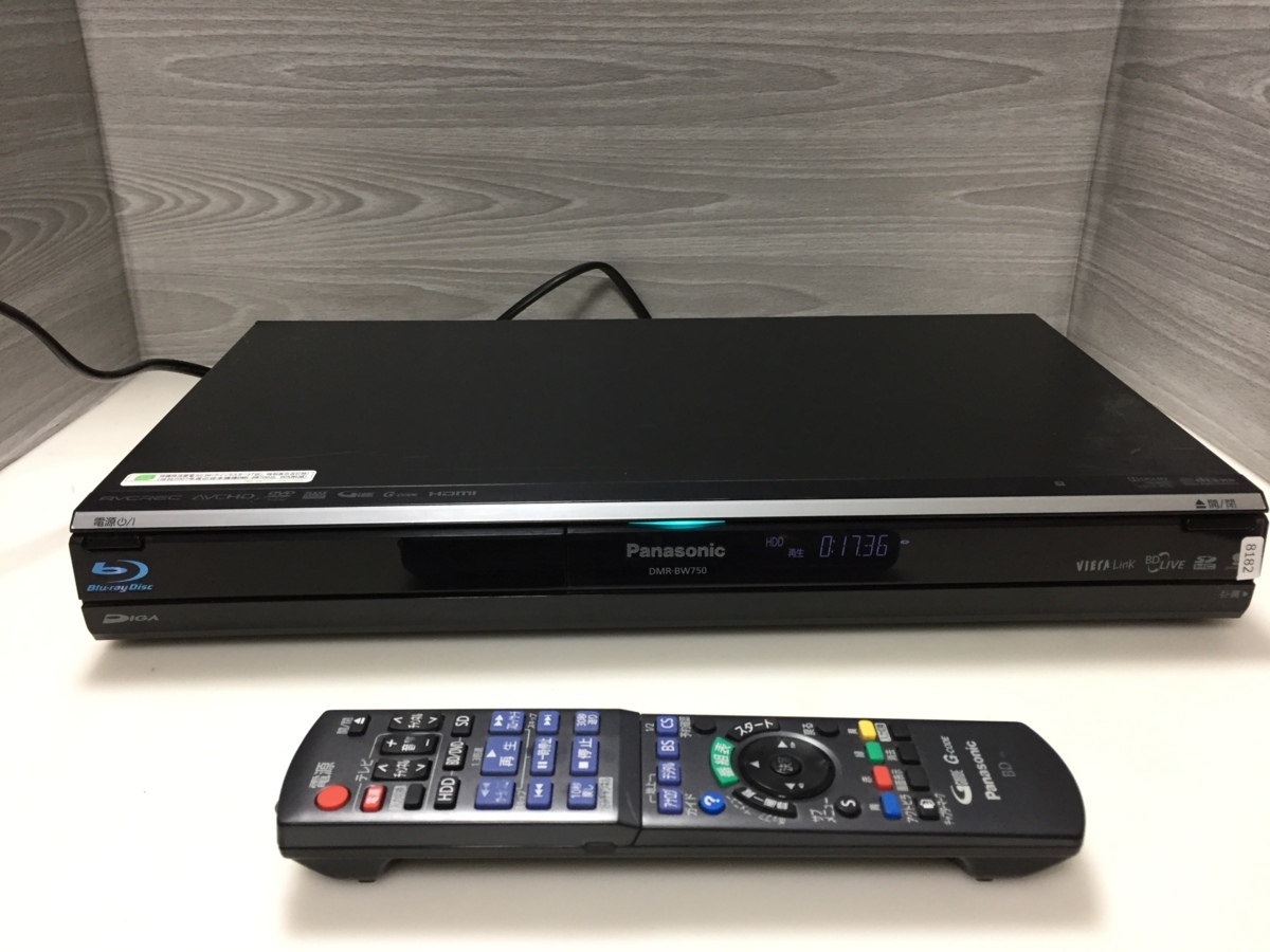 ☆パナソニックDMR-BW750ブルーレイレコーダー【リモコン・HDMI付】 Panasonic - パナソニックDMR-BW750ブルーレイレコーダー【リモコン