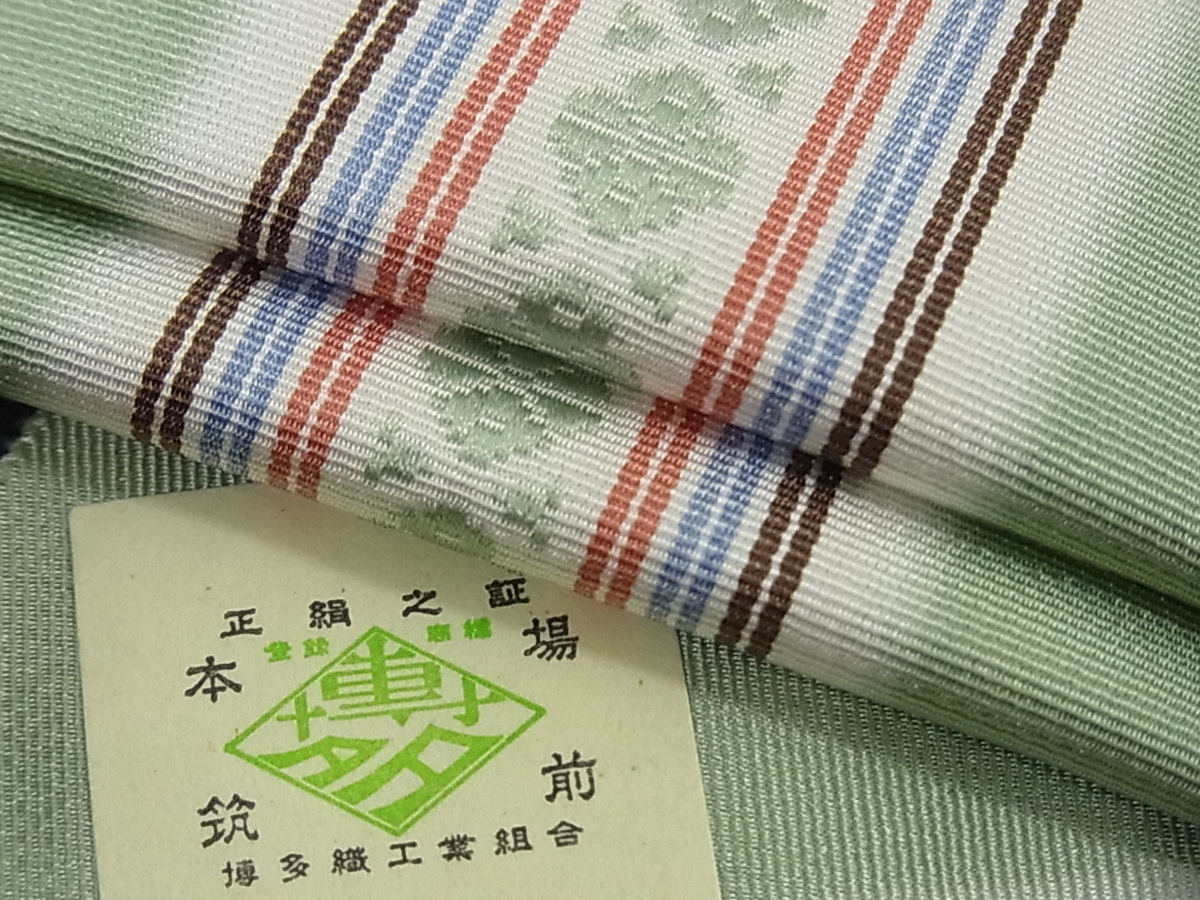 新品 花美人 本場筑前博多織 伊達締め 献上文 井上絹織謹製 逸品 未使用 V774 の落札情報詳細 ヤフオク落札価格情報 オークフリー スマートフォン版