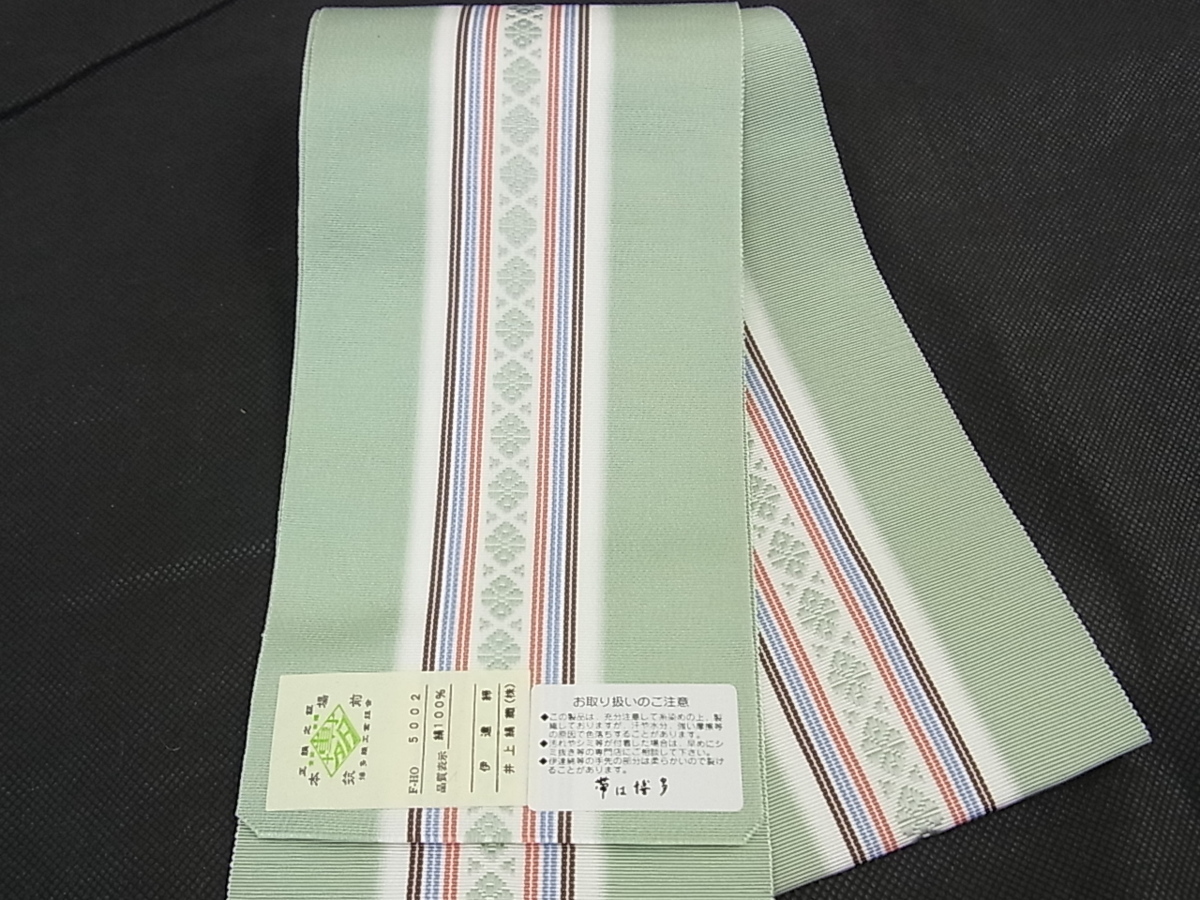 新品 花美人 本場筑前博多織 伊達締め 献上文 井上絹織謹製 逸品 未使用 V774 の落札情報詳細 ヤフオク落札価格情報 オークフリー スマートフォン版