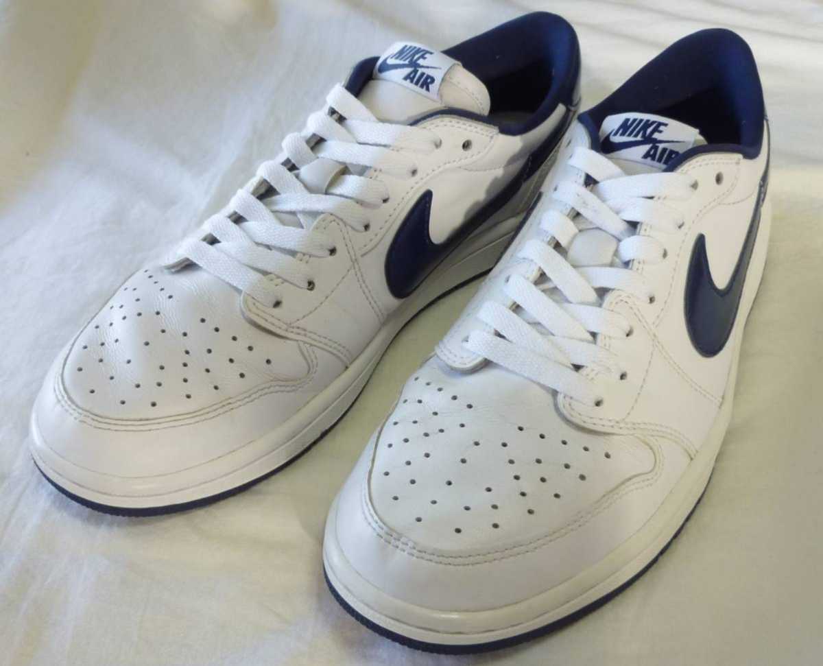 Nike Air Jordan 1 Og Low ナイキ エアジョーダン1 Low 15 ミッドナイトネイビー の落札情報詳細 ヤフオク落札価格情報 オークフリー スマートフォン版