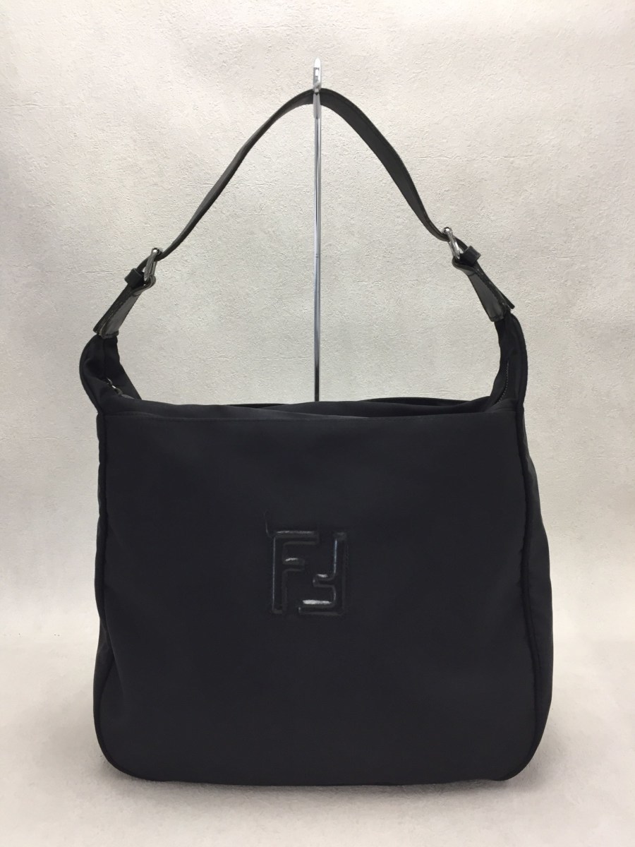 FENDI◇トートバッグ/キャンバス/BLK/無地（FENDI◇トートバッグ