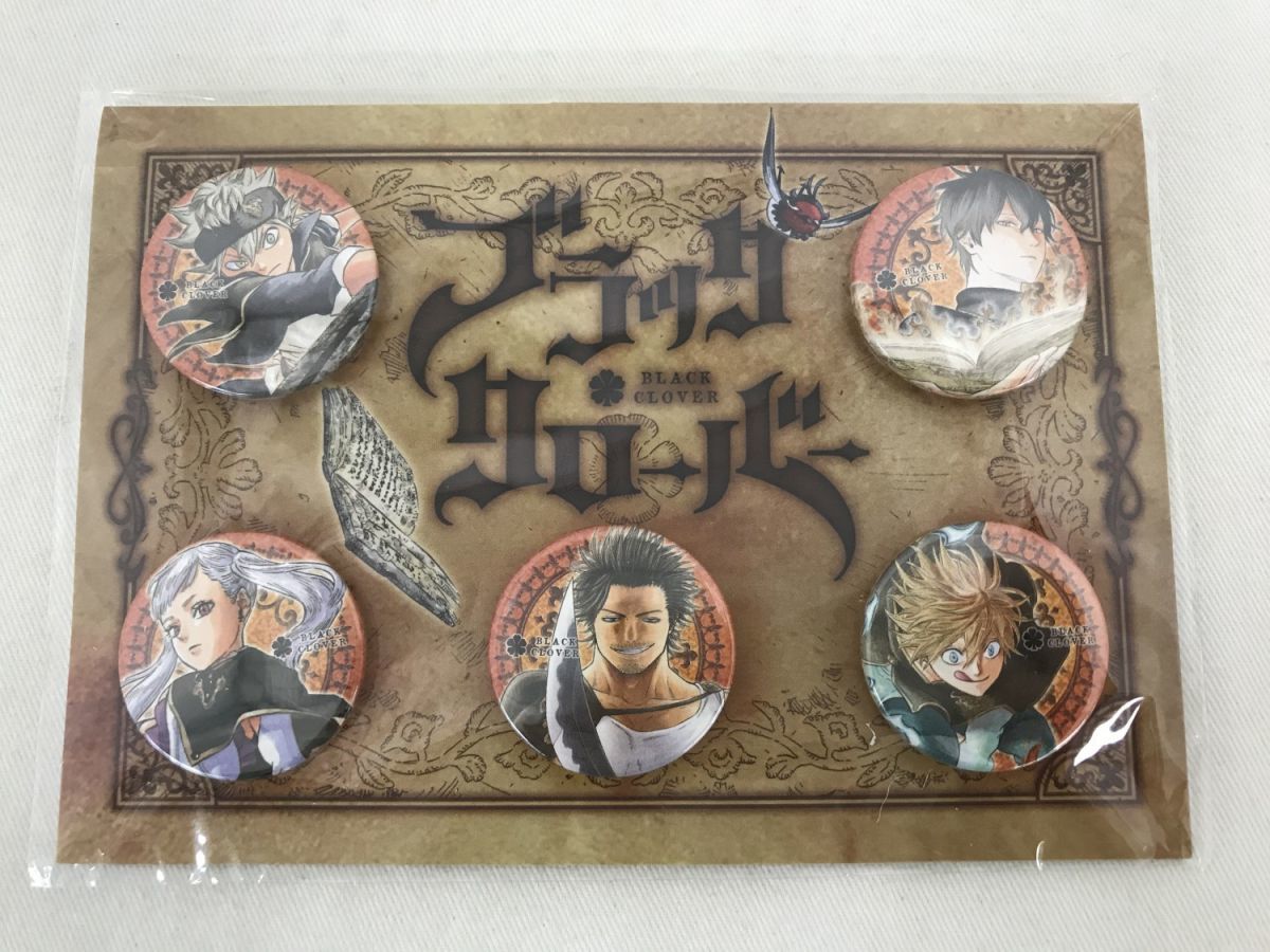 C02】グッズ ブラッククローバー 缶バッジ(5個セット) 集合