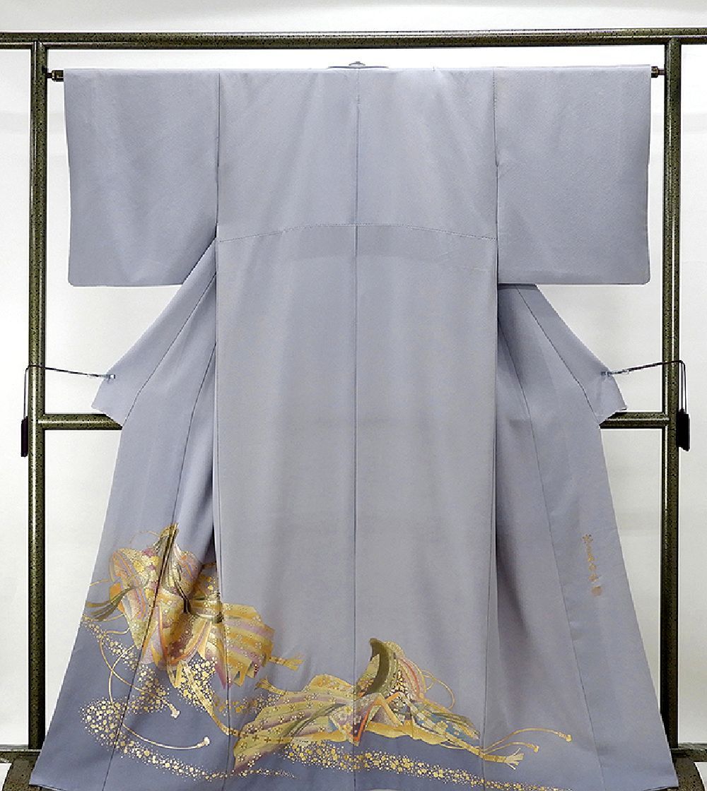 色留袖 正絹 金彩友禅 和田光正作 光正高蒔絵 身丈162cm 裄丈