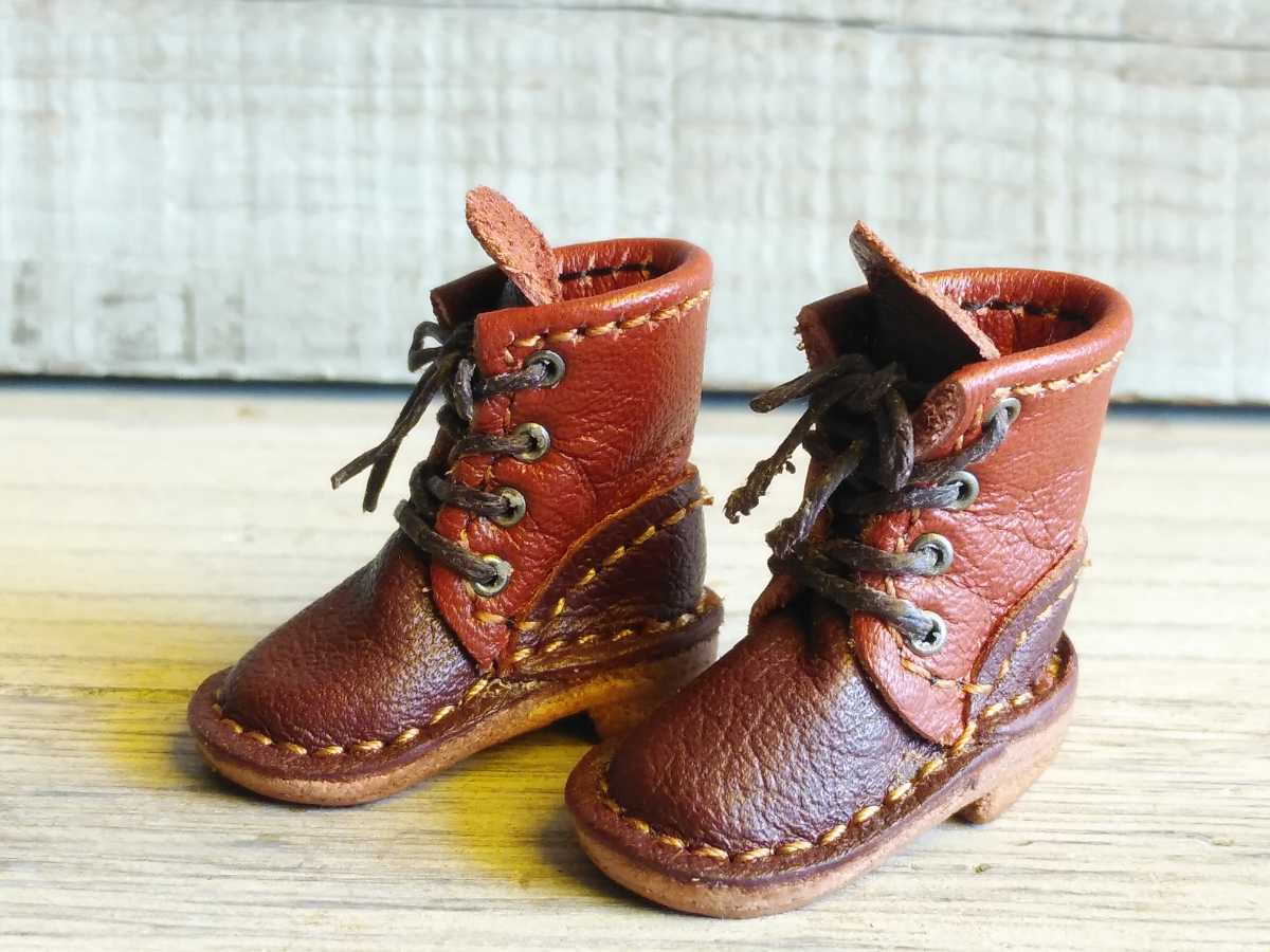 ☆ブライス ピュアニーモS＊本革＊編み上げブーツ＊マルゴー＊グレー