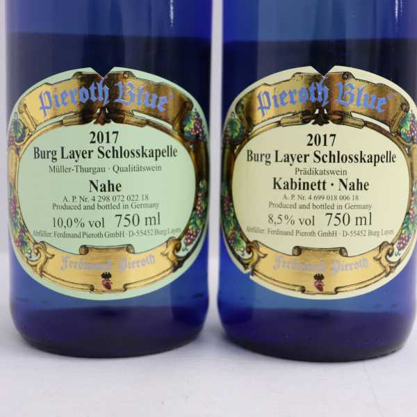 【４本セット】2017ピーロートブルー ブルクライヤーシュロスカペレ 750ml 2本セット】Pieroth Blue（ピーロートブルー）ブルク ライヤー