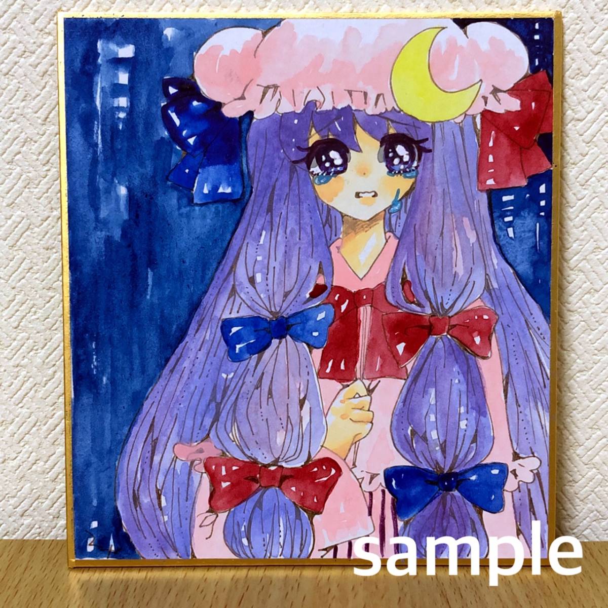 ☆sold☆東方projectパチュリー手描きイラスト （☆sold☆東方project 