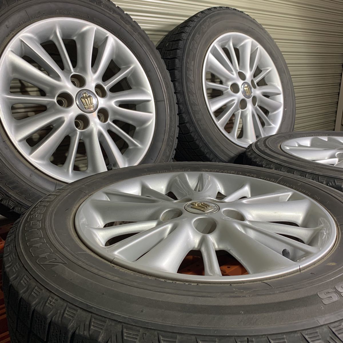 30系 アルファード ヴェルファイア スタッドレス付純正16インチアルミ4