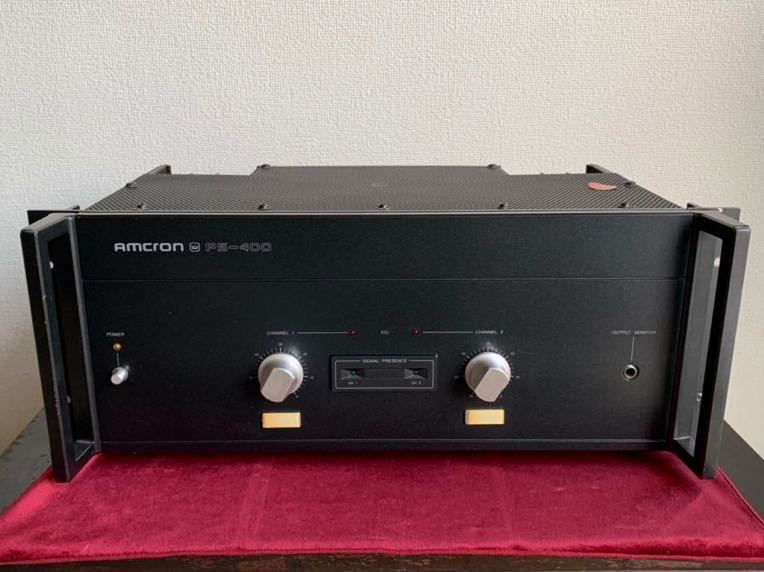 パワーアンプ　クラウンPS400 Vintage Crown Amcron PS-400 2 Channel Amplifier Working