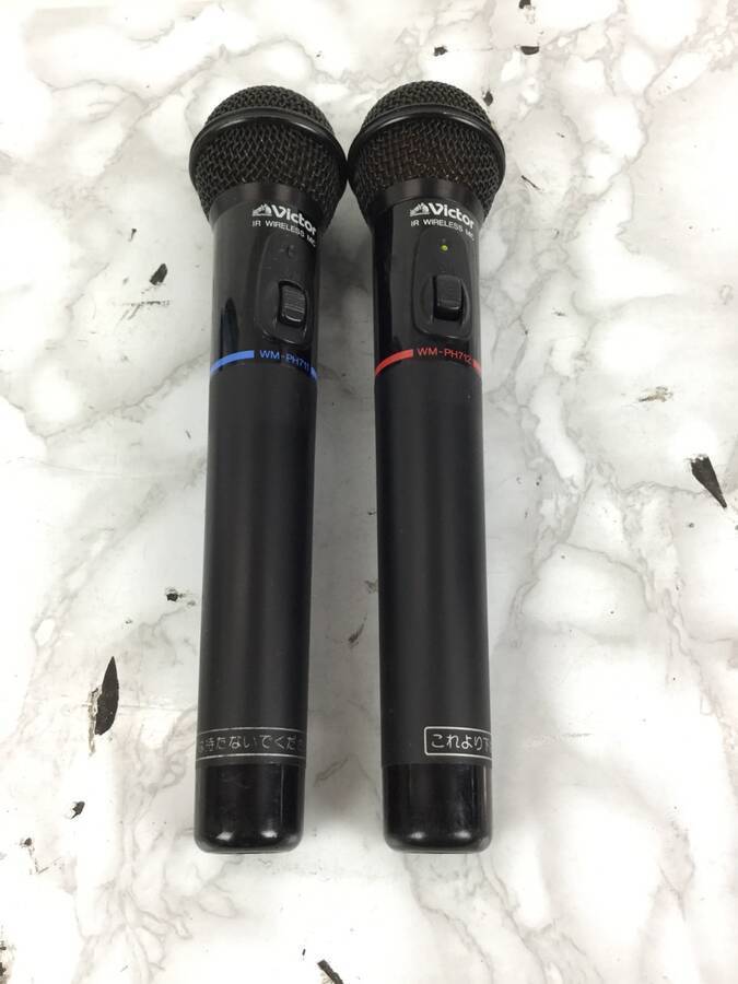 Victor WM-PH711/WM-PH712 赤外線ワイヤレスマイク◇現状品の落札情報