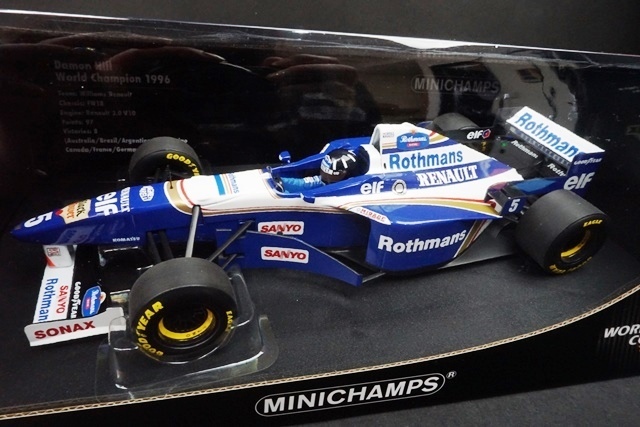 1/18 ミニチャンプス ウィリアムズ FW18 #5 D.ヒル ロスマンズ