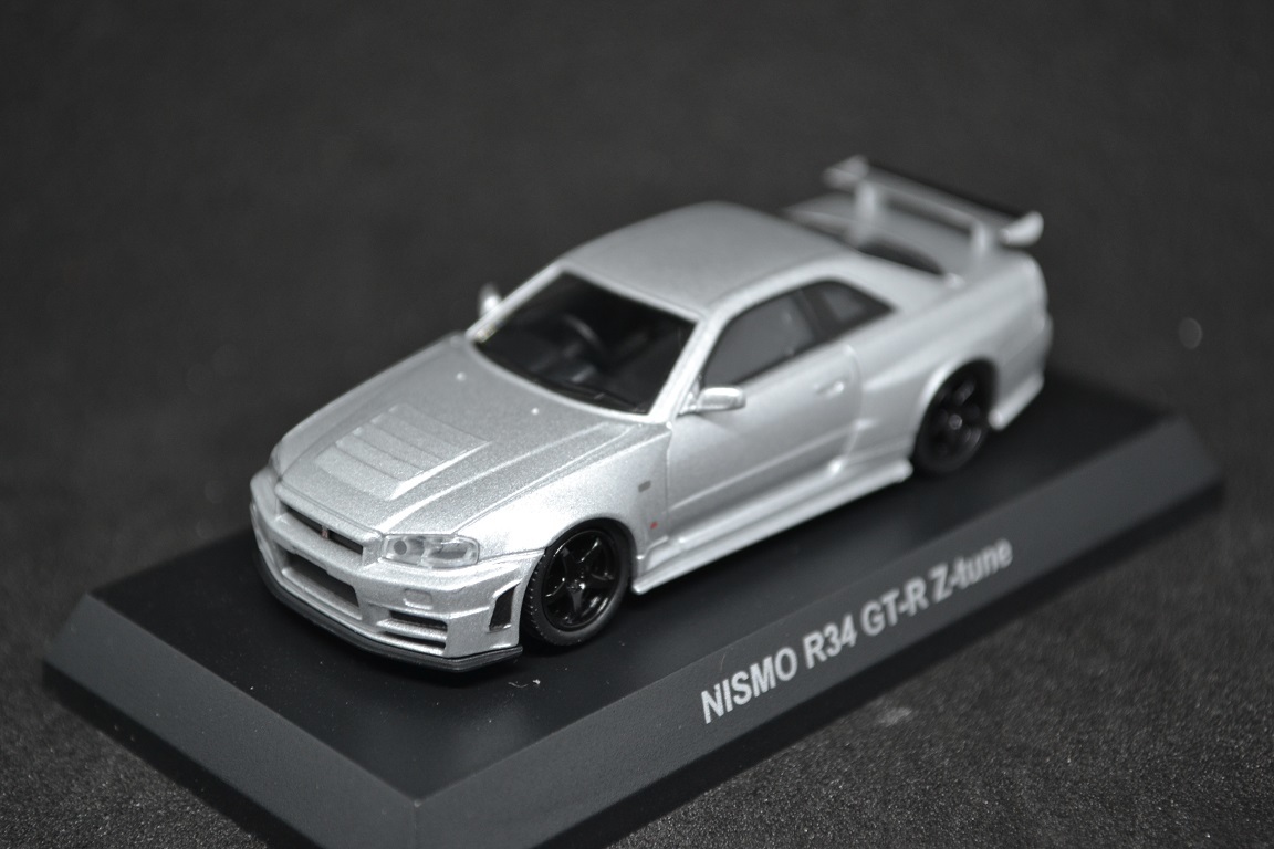 KYOSHO 1/64 NISMO R34 GT-R Z-tune シルバー 京商 コンビニ ミニカー
