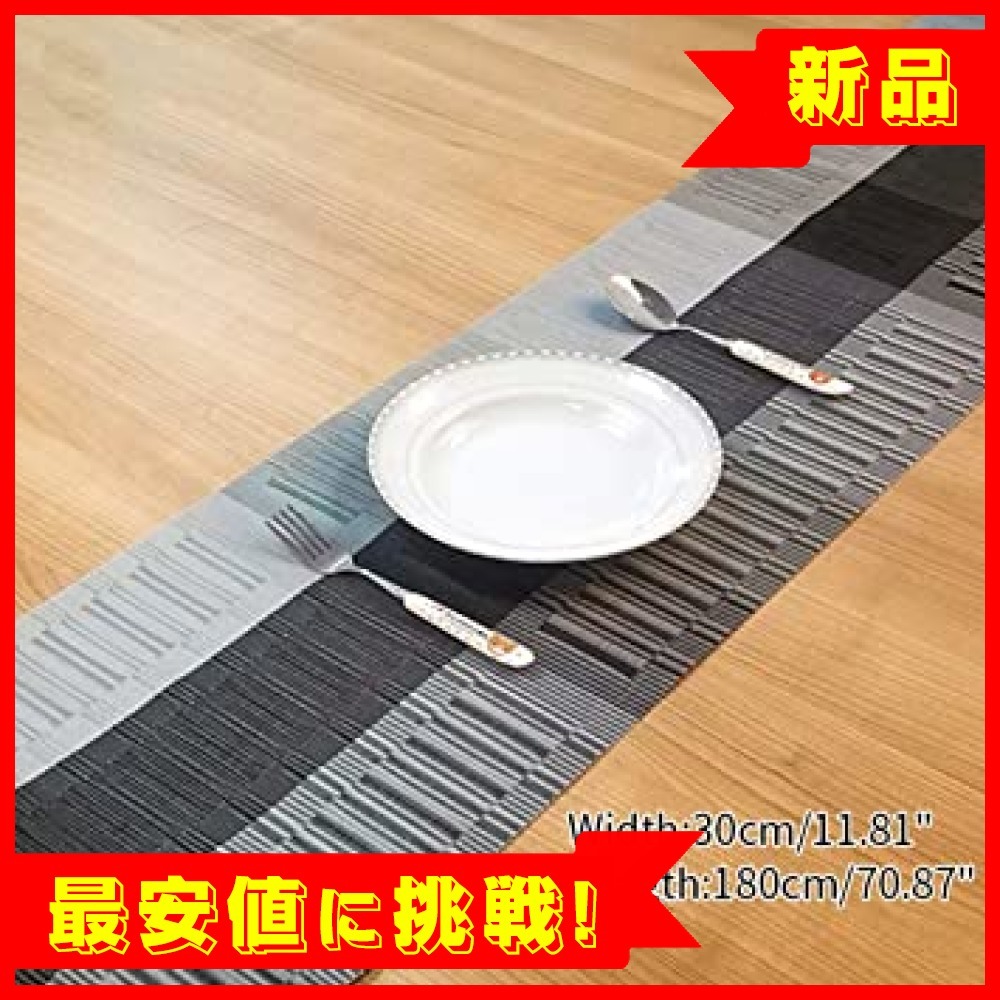 新品 新品 ブラック グレー Miyu テーブルランナー おしゃれ テーブルフラグ 北欧 テーブルクロス Pv の落札情報詳細 ヤフオク落札価格情報 オークフリー スマートフォン版