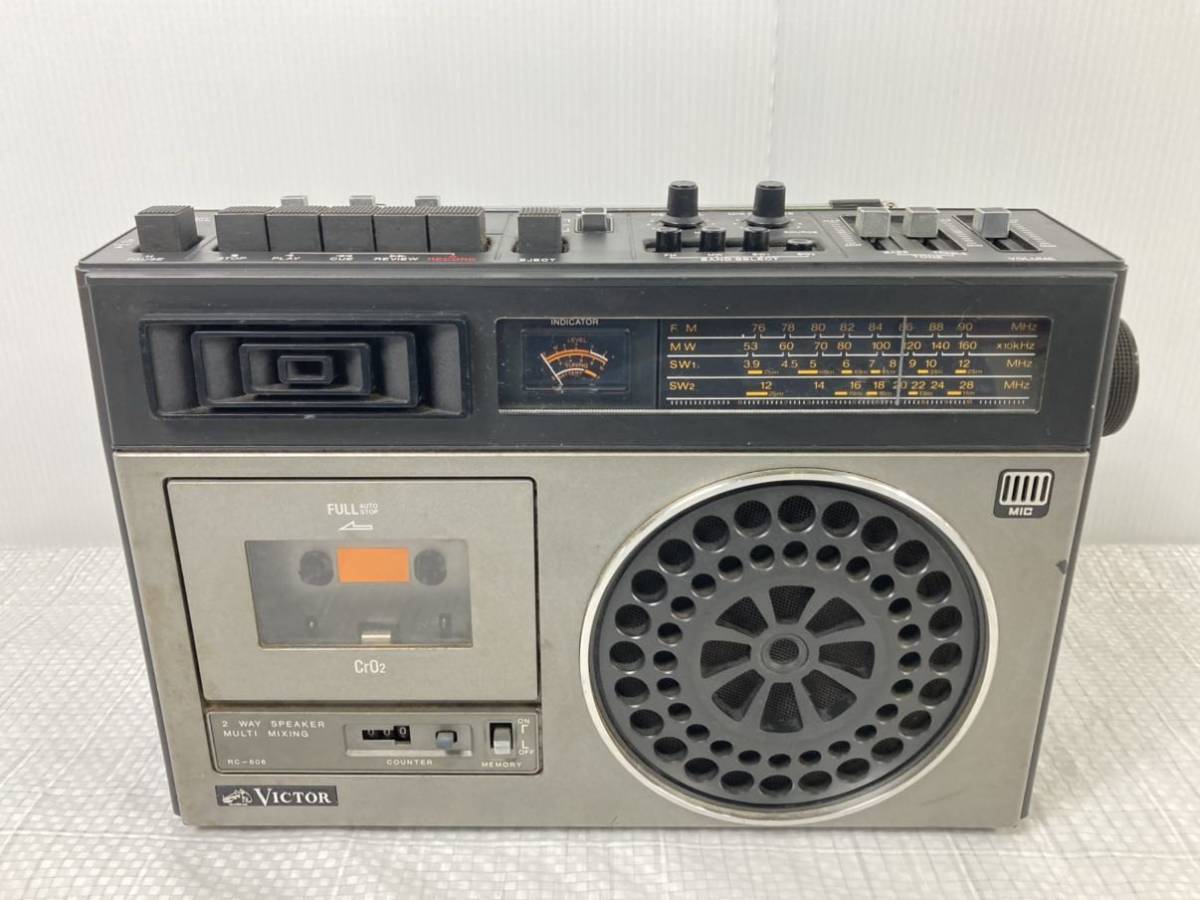 Victor RC-717 ラジカセ 昭和レトロ Victor RC-717 ラジカセ 昭和