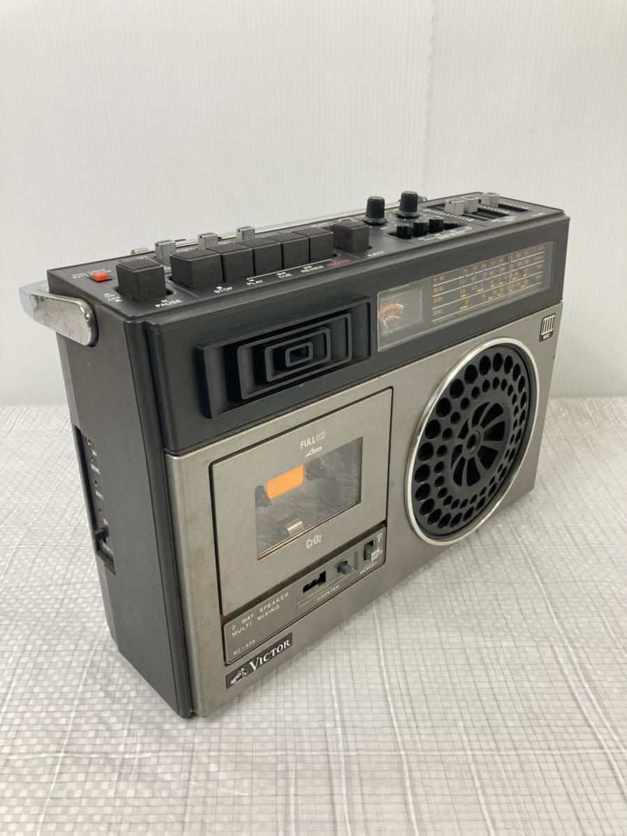 Victor ビクター RC-606 ラジカセ 短波ラジオ 昭和レトロ アンティーク