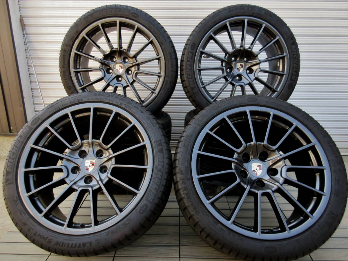 カイエンターボ☆958☆21インチ純正☆ミシュラン☆純正空気圧センサー 
