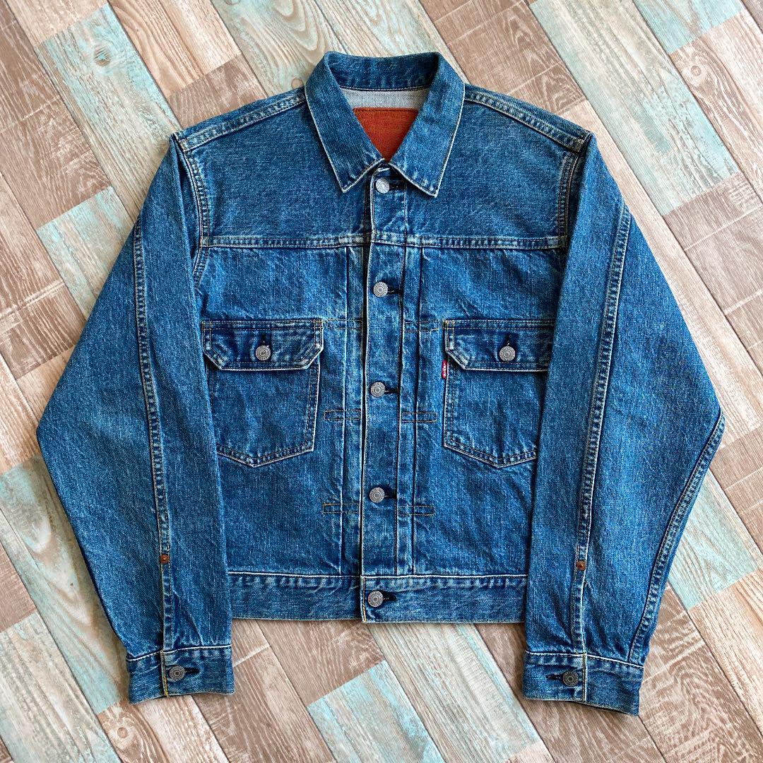 クーポン・セール #127 リーバイス セカンド 71507 38 日本製 ビッグ 待望の再販開始 #127 リーバイス セカンド 71507 日本製 ビッグE 38 Gジャン/デニムジャケット