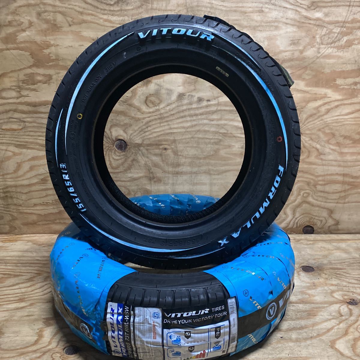 新品】最短当日発送 送料込み17800円～ヴィツァー◇155/65R13 VITOUR