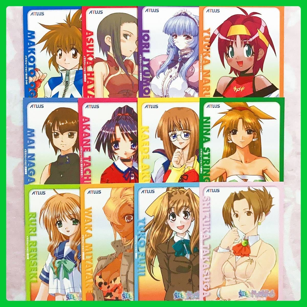 12枚【虹色ドッジボール】ポストカード/乙女たちの青春/吉崎観音/飯塚