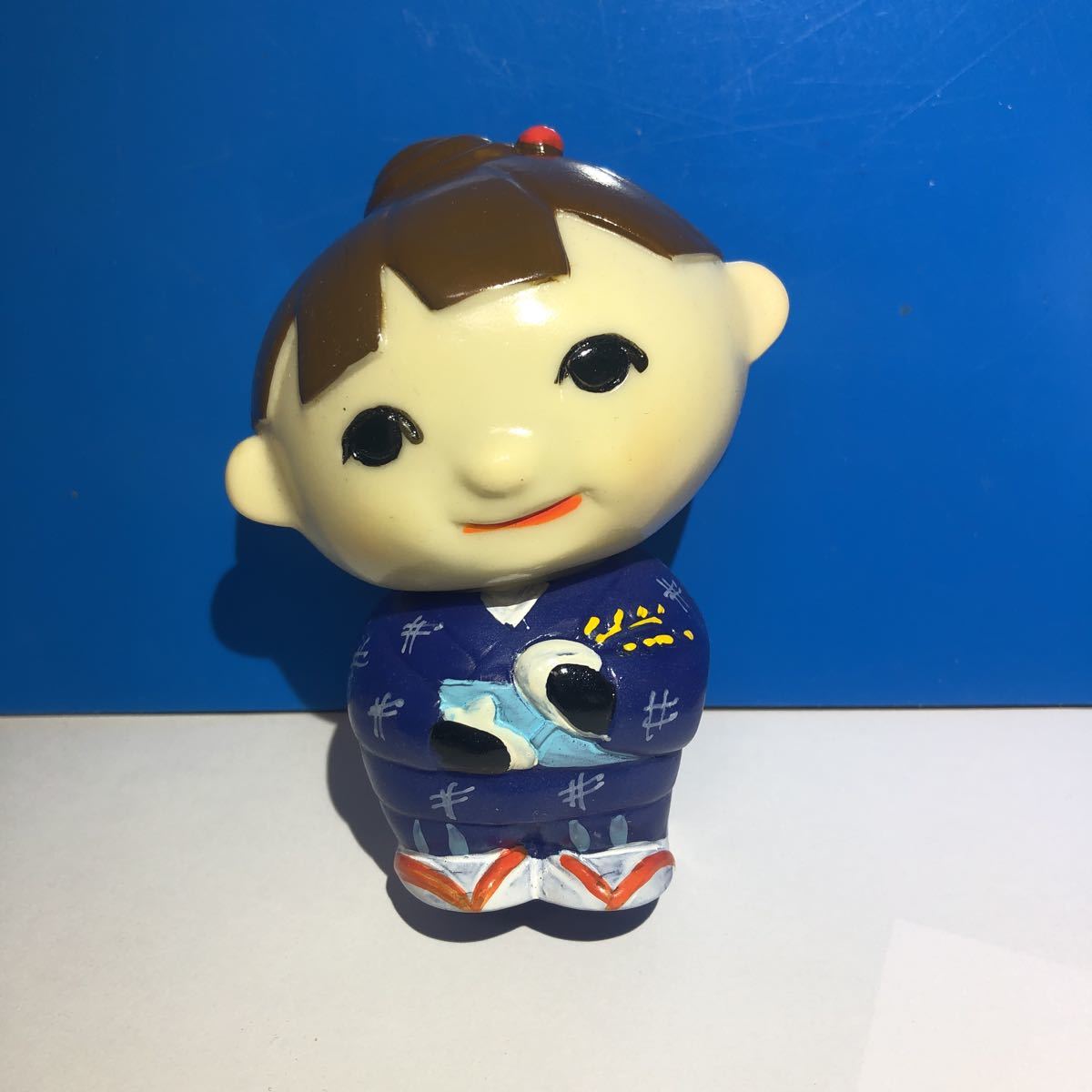 昭和レトロ 当時物 希少品 秋田銀行 アコちゃん ソフビ貯金箱 5